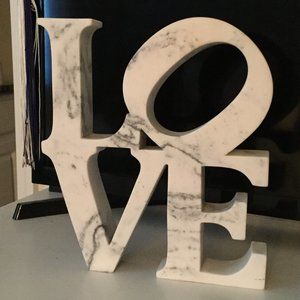 LOVE Marble Decorative Accent